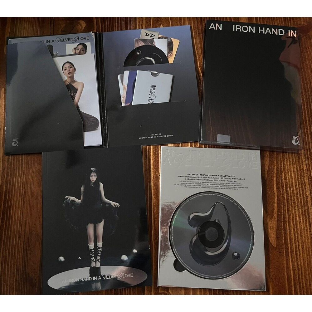 New JINI 1st EP Album An Iron Hand In A Velvet Glove CD+Book Post Cards Stickers